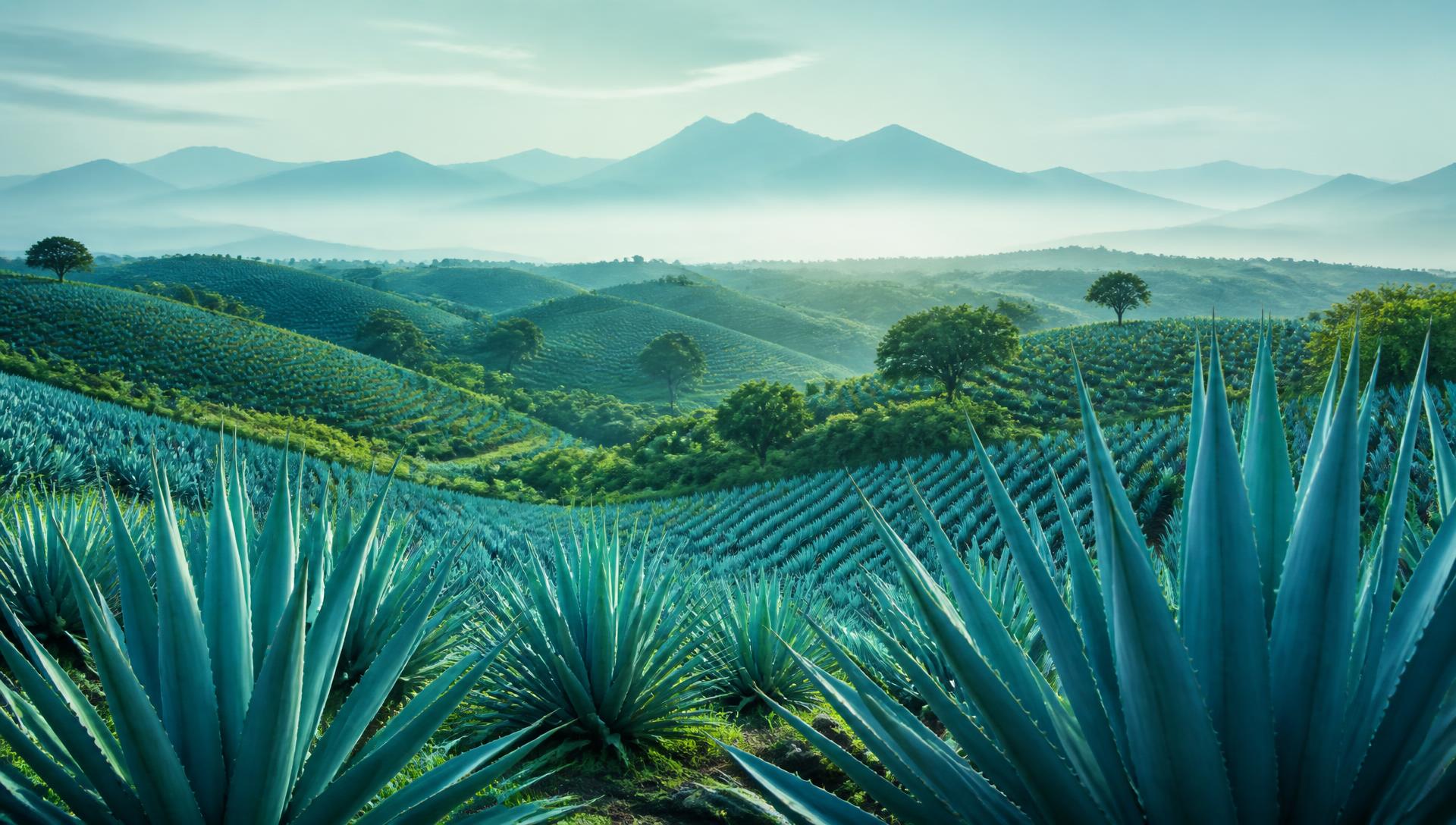 Agave field in the highlands of Jalisco, Mexico